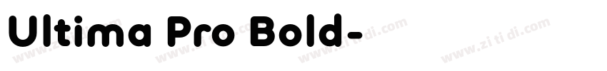 Ultima Pro Bold字体转换